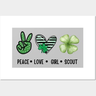 Peace Love Cookie Scout For Girls Bakery Cookie Season Posters and Art